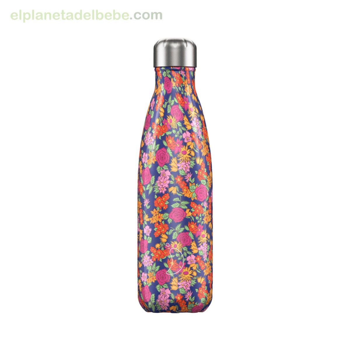 Botella termo tropical loros y flores 500 ml Chilly´s – Más color