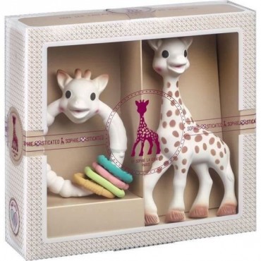 Sophie La Girafe juguete mordedor 100% Hevea + Anillo de Dentición Sophie